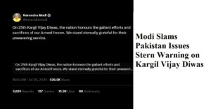 Modi Slams Pakistan Issues Stern Warning on Kargil Vijay Diwas