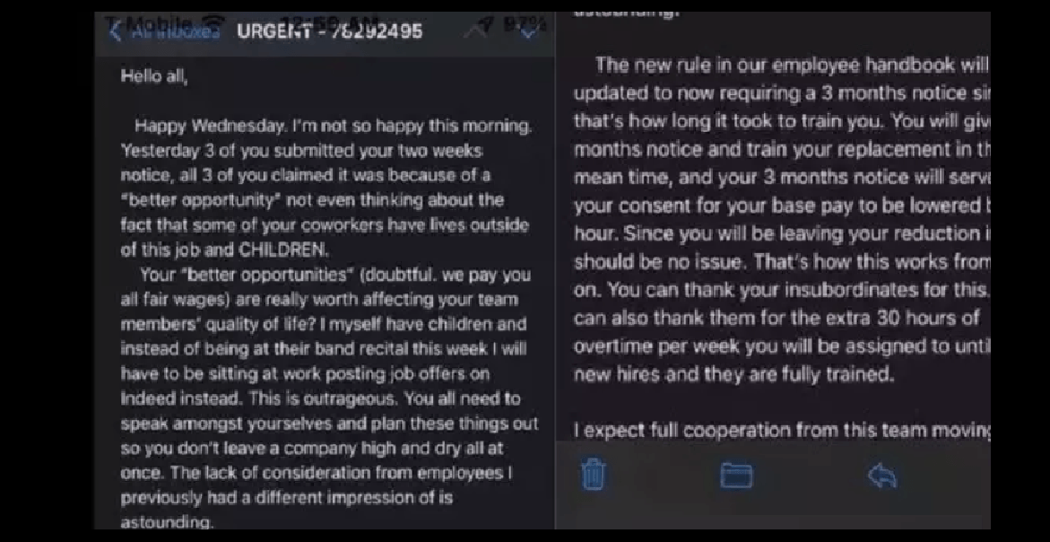 Toxic Boss Goes Berserk After Triple Resignation, Issues Outrageous Demands (Number 3)