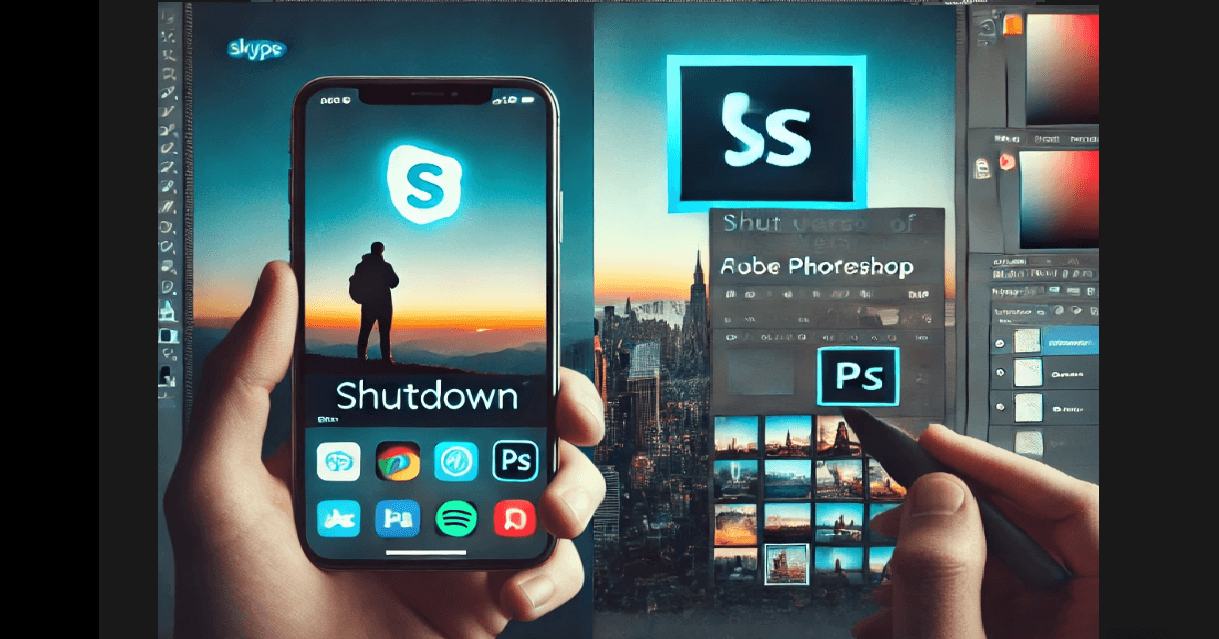 Microsoft Shuts Down Skype After 14 Years; Adobe Launches Full Photoshop App for iPhone