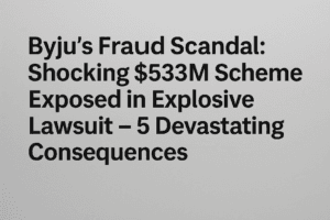 Byju’s Fraud Scandal: Shocking $533M Scheme Exposed in Explosive Lawsuit – 5 Devastating Consequences