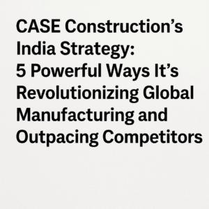 CASE Construction’s India Strategy: 5 Powerful Ways It's Revolutionizing Global Manufacturing and Outpacing Competitors