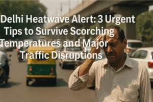 Delhi Heatwave Alert: 3 Urgent Tips to Survive Scorching Temperatures and Major Traffic Disruptions