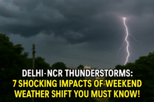 Delhi-NCR Thunderstorms: 7 Shocking Impacts of Weekend Weather Shift You Must Know!