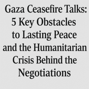 Gaza Ceasefire Talks: 5 Key Obstacles to Lasting Peace and the Humanitarian Crisis Behind the Negotiations