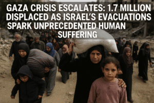 Gaza Crisis Escalates: 1.7 Million Displaced as Israel's Evacuations Spark Unprecedented Human Suffering