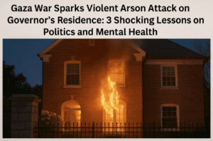 Gaza War Sparks Violent Arson Attack on Governor’s Residence: 3 Shocking Lessons on Politics and Mental Health