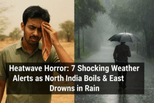 Heatwave Horror: 7 Shocking Weather Alerts as North India Boils & East Drowns in Rain