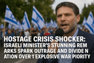 Hostage Crisis Shocker: Israeli Minister’s Stunning Remarks Spark Outrage and Divide Nation Over 1 Explosive War Priority