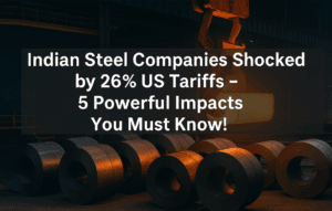 Indian Steel Companies Shocked by 26% US Tariffs – 5 Powerful Impacts You Must Know!