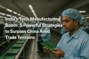 India’s Tech Manufacturing Boom: 5 Powerful Strategies to Surpass China Amid Trade Tensions 1 India’s Tech Manufacturing Boom: 5 Powerful Strategies to Surpass China Amid Trade Tensions