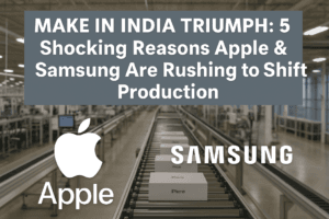 Make in India Triumph: 5 Shocking Reasons Apple & Samsung Are Rushing to Shift Production