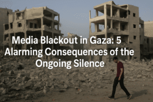 Media Blackout in Gaza: 5 Alarming Consequences of the Ongoing Silence