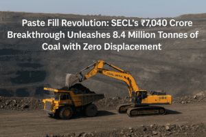 Paste Fill Revolution: SECL’s ₹7040 Crore Breakthrough Unleashes 8.4 Million Tonnes of Coal with Zero Displacement