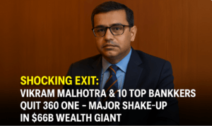 Shocking Exit: Vikram Malhotra & 10 Top Bankers Quit 360 ONE – Major Shake-Up in $66B Wealth Giant