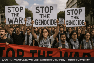 Shocking Student Protest: 500+ Demand Gaza War Ends at Hebrew University – Powerful, Unstoppable Movement!