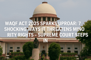 Waqf Act 2025 Sparks Uproar: 7 Shocking Ways It Threatens Minority Rights – Supreme Court Steps In