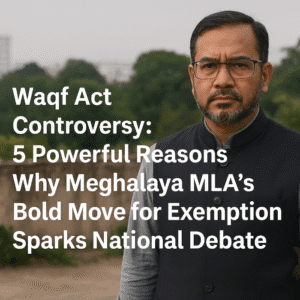 Waqf Act Controversy: 5 Powerful Reasons Why Meghalaya MLA’s Bold Move for Exemption Sparks National Debate