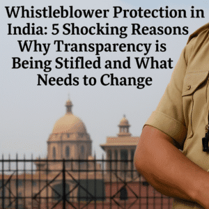 Whistleblower Protection in India: 5 Shocking Reasons Why Transparency is Being Stifled and What Needs to Change