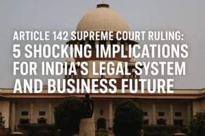 Article 142 Supreme Court Ruling: 5 Shocking Implications for India's Legal System and Business Future