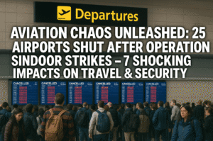 Aviation Chaos Unleashed: 25 Airports Shut After Operation Sindoor Strikes – 7 Shocking Impacts on Travel & Security