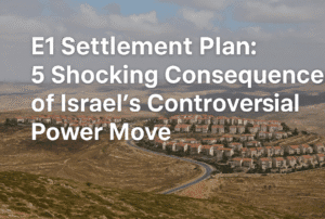 E1 Settlement Plan: 5 Shocking Consequences of Israel’s Controversial Power Move