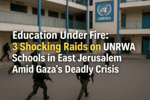 Education Under Fire: 3 Shocking Raids on UNRWA Schools in East Jerusalem Amid Gaza’s Deadly Crisis