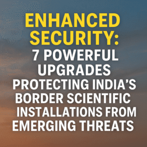 Enhanced Security: 7 Powerful Upgrades Protecting India's Border Scientific Installations from Emerging Threats