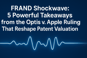 FRAND Shockwave: 5 Powerful Takeaways from the Optis v. Apple Ruling That Reshape Patent Valuation