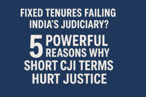 Fixed Tenures Failing India’s Judiciary? 5 Powerful Reasons Why Short CJI Terms Hurt Justice