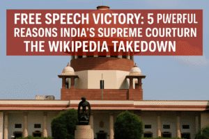 Free Speech Victory: 5 Powerful Reasons India’s Supreme Court Overturned the Wikipedia Takedown