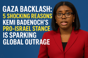 Gaza Backlash: 5 Shocking Reasons Kemi Badenoch’s Pro-Israel Stance Is Sparking Global Outrage
