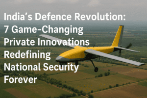 India’s Defence Revolution: 7 Game-Changing Private Innovations Redefining National Security Forever