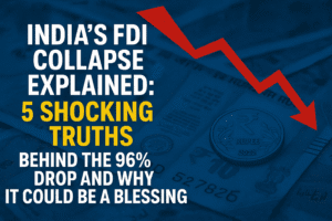 India’s FDI Collapse Explained: 5 Shocking Truths Behind the 96% Drop and Why It Could Be a Blessing