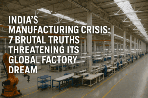 India’s Manufacturing Crisis: 7 Brutal Truths Threatening Its Global Factory Dream