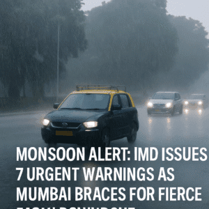 Monsoon Alert: IMD Issues 7 Urgent Warnings as Mumbai Braces for Fierce Early Downpour