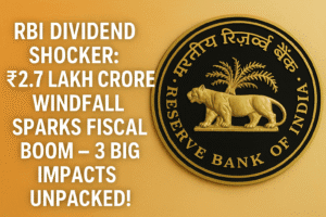 RBI Dividend Shocker: ₹2.7 Lakh Crore Windfall Sparks Fiscal Boom – 3 Big Impacts Unpacked!