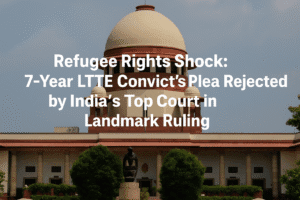 Refugee Rights Shock: 7-Year LTTE Convict’s Plea Rejected by India’s Top Court in Landmark Ruling