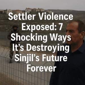Settler Violence Exposed: 7 Shocking Ways It’s Destroying Sinjil’s Future Forever