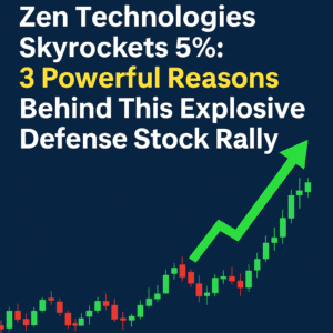 Zen Technologies Skyrockets 5%: 3 Powerful Reasons Behind This Explosive Defense Stock Rally