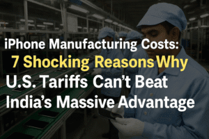 iPhone Manufacturing Costs: 7 Shocking Reasons Why U.S. Tariffs Can’t Beat India’s Massive Advantage