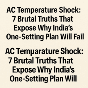 AC Temperature Shock: 7 Brutal Truths That Expose Why India's One-Setting Plan Will Fail