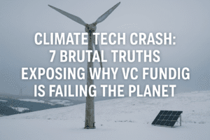 Climate Tech Crash: 7 Brutal Truths Exposing Why VC Funding Is Failing the Planet