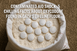 Contaminated Aid Shock: 5 Chilling Facts About Oxycodone Found in Gaza’s Lifeline Flour