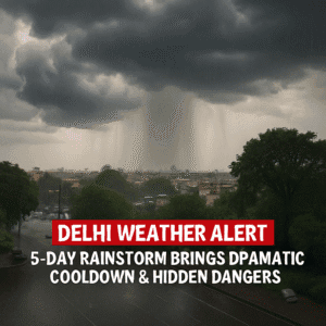 Delhi Weather Alert: 5-Day Rainstorm Brings Dramatic Cooldown & Hidden Dangers 1 Delhi Weather Alert: 5-Day Rainstorm Brings Dramatic Cooldown & Hidden Dangers