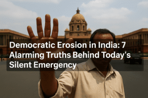 Democratic Erosion in India: 7 Alarming Truths Behind Today’s Silent Emergency
