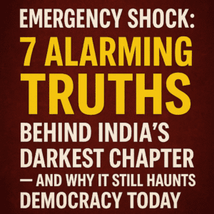 Emergency Shock: 7 Alarming Truths Behind India’s Darkest Chapter—and Why It Still Haunts Democracy Today