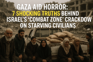 Gaza Aid Horror: 7 Shocking Truths Behind Israel’s “Combat Zone” Crackdown on Starving Civilians