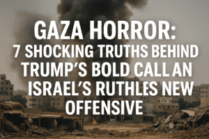Gaza Horror: 7 Shocking Truths Behind Trump's Bold Call and Israel’s Ruthless New Offensive