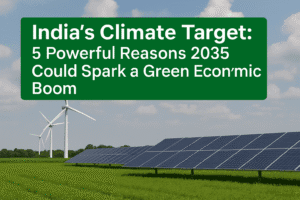 India's Climate Target: 5 Powerful Reasons 2035 Could Spark a Green Economic Boom