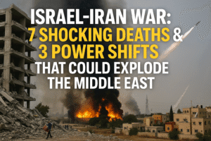 Israel-Iran War: 7 Shocking Deaths & 3 Power Shifts That Could Explode the Middle East